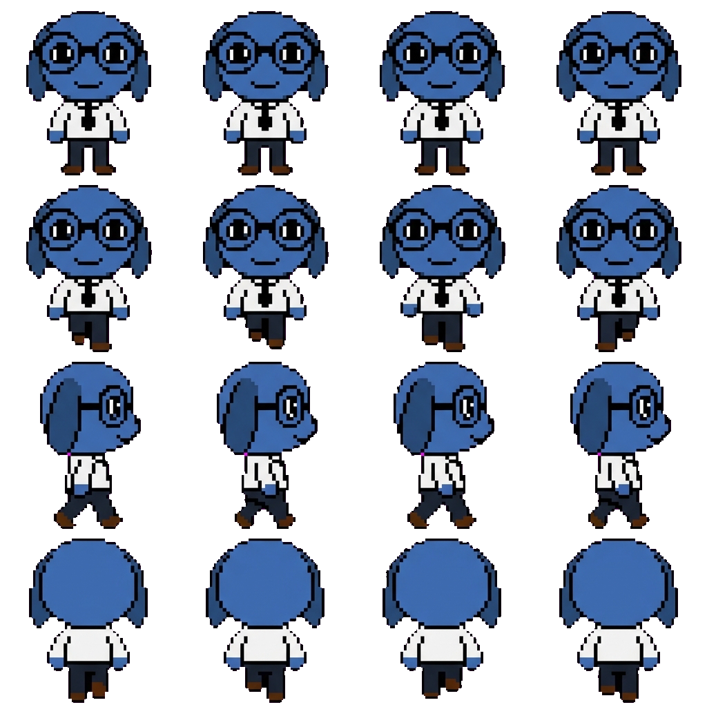 secretary movement sprite