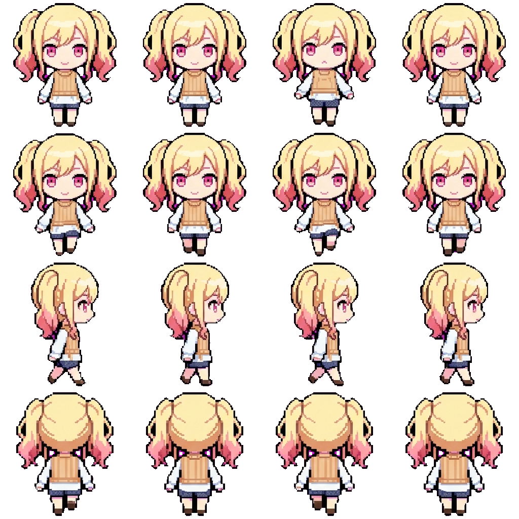 Saki movement sprite
