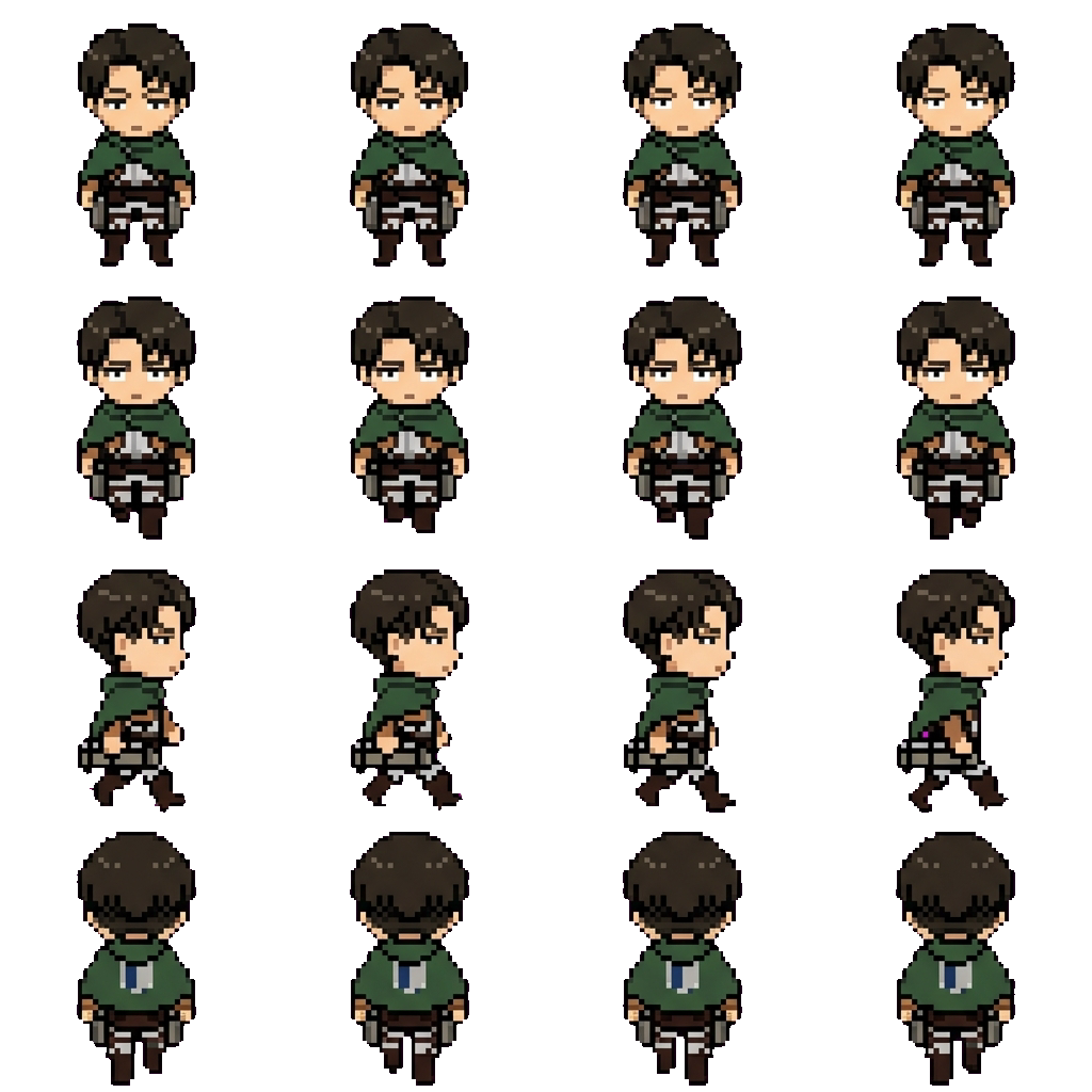 Levi Ackerman movement sprite
