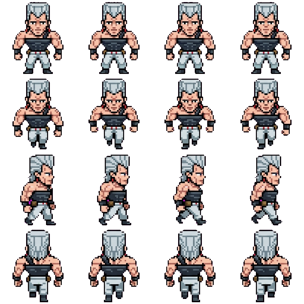 Jean-Pierre Polnareff movement sprite