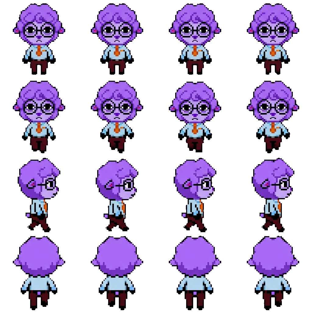 Secretary movement sprite