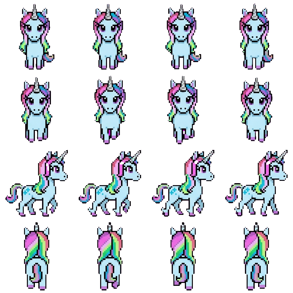 Unicorn movement sprite
