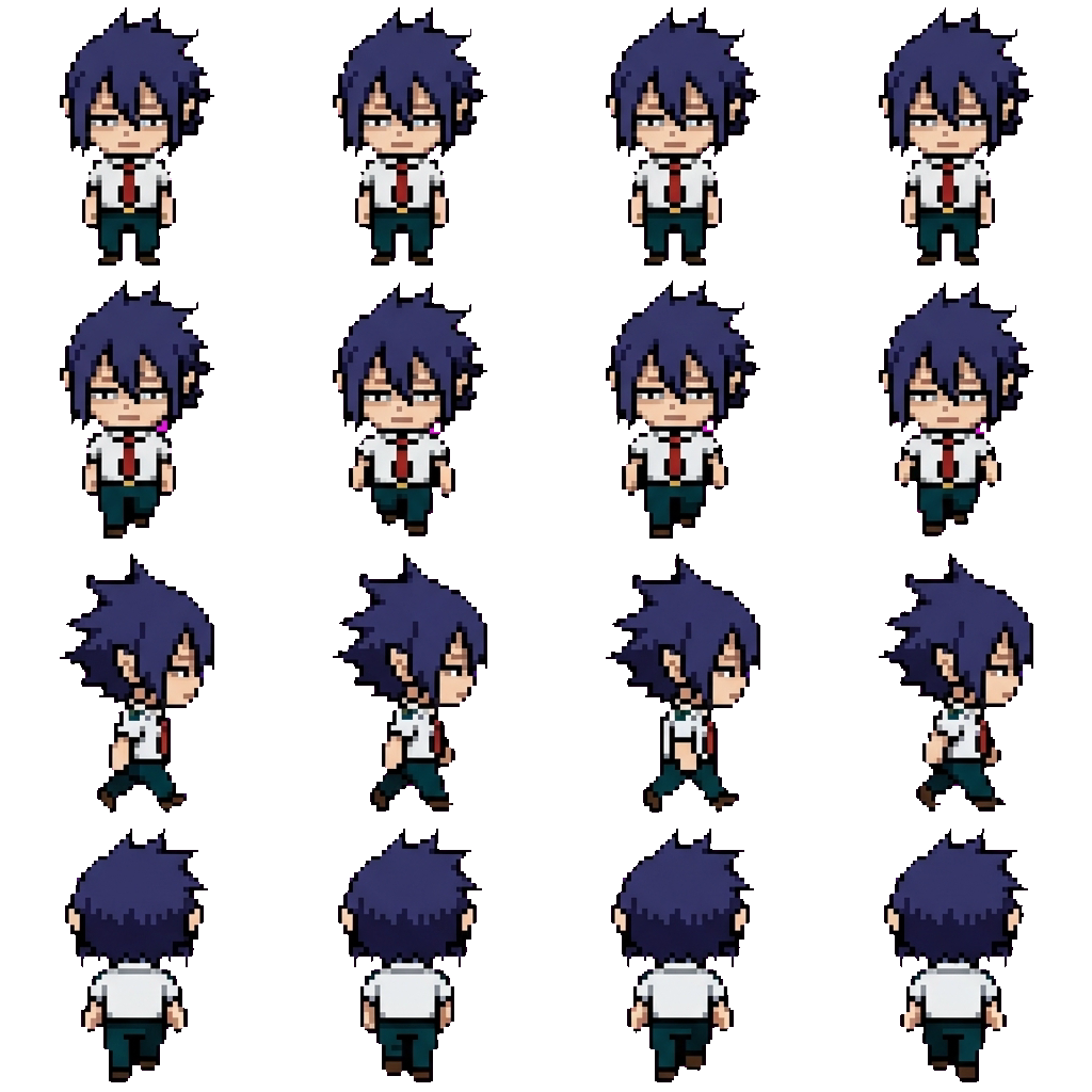 Tamaki Amajiki movement sprite