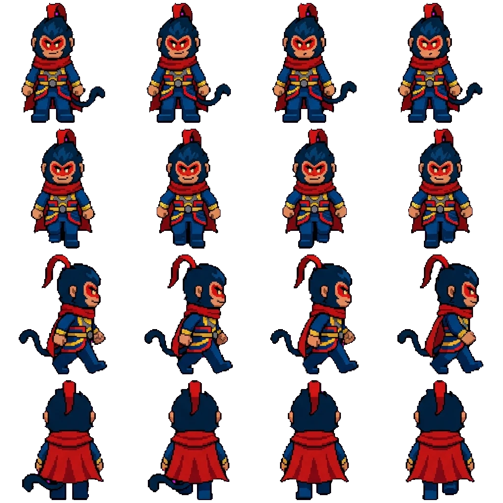 Macaque movement sprite