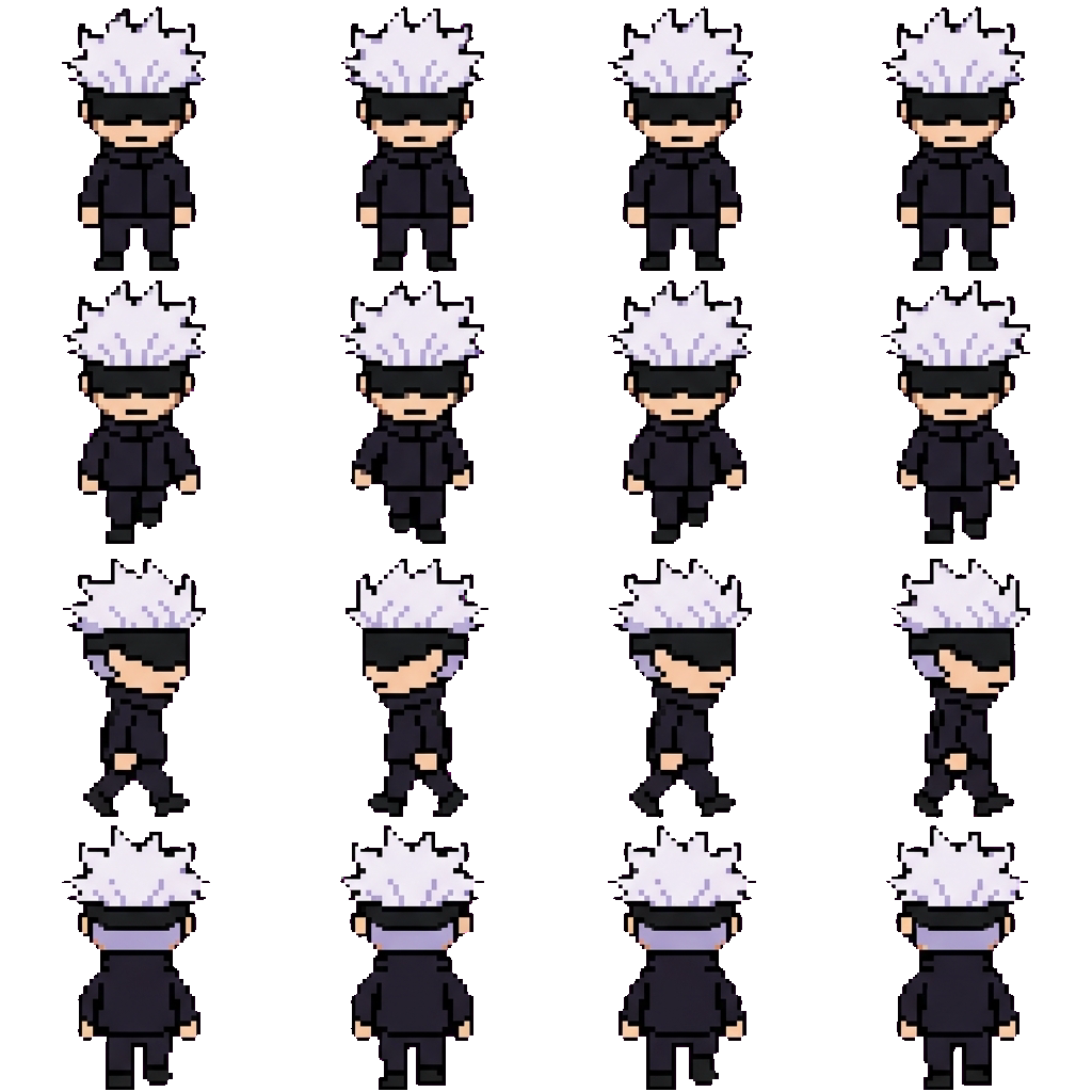 Satoru Gojo movement sprite