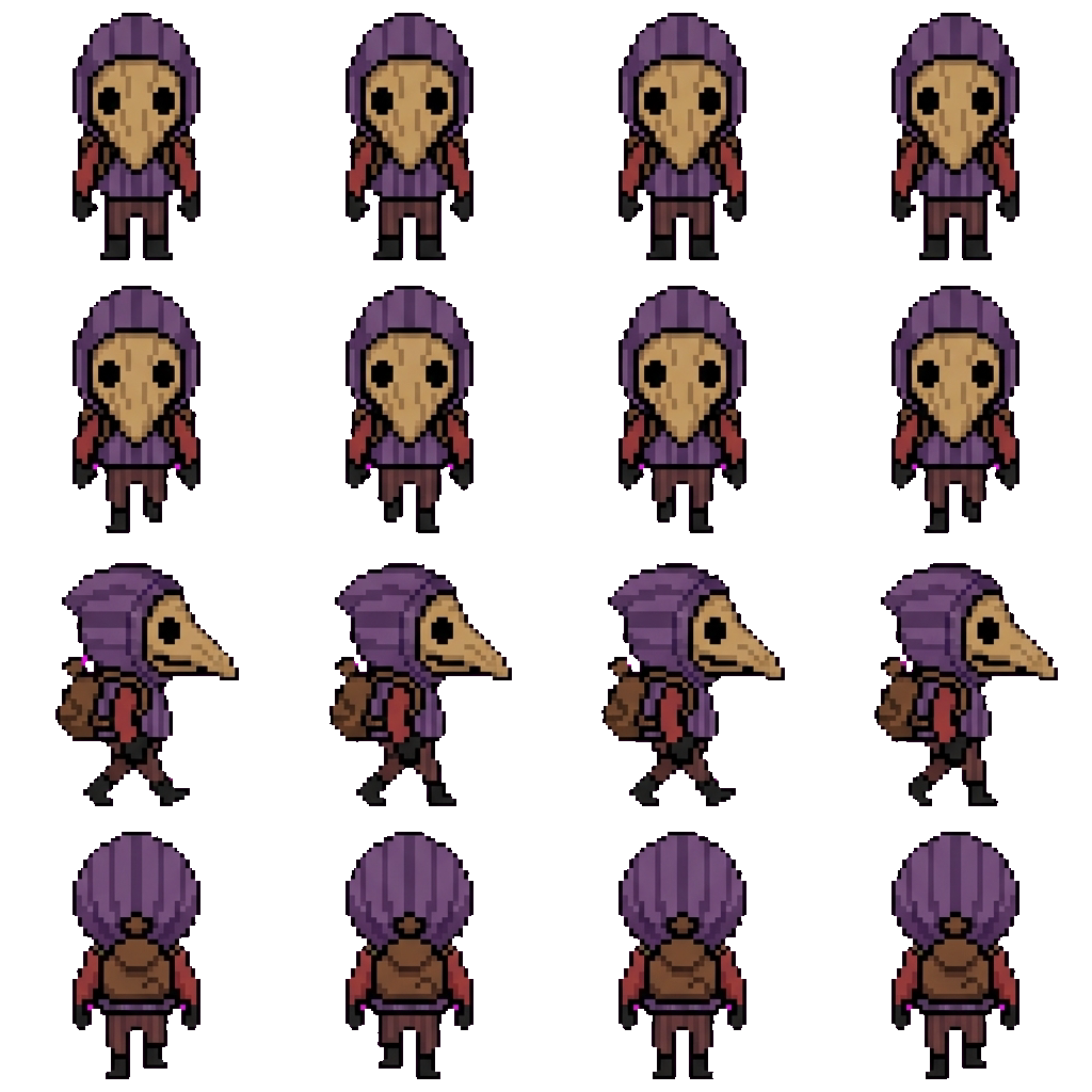 Crowface movement sprite