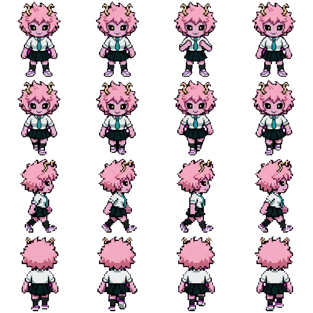 Mina Ashido movement sprite