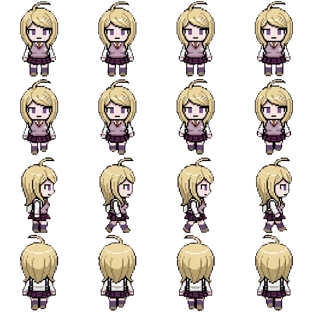 kaede akamatsu movement sprite