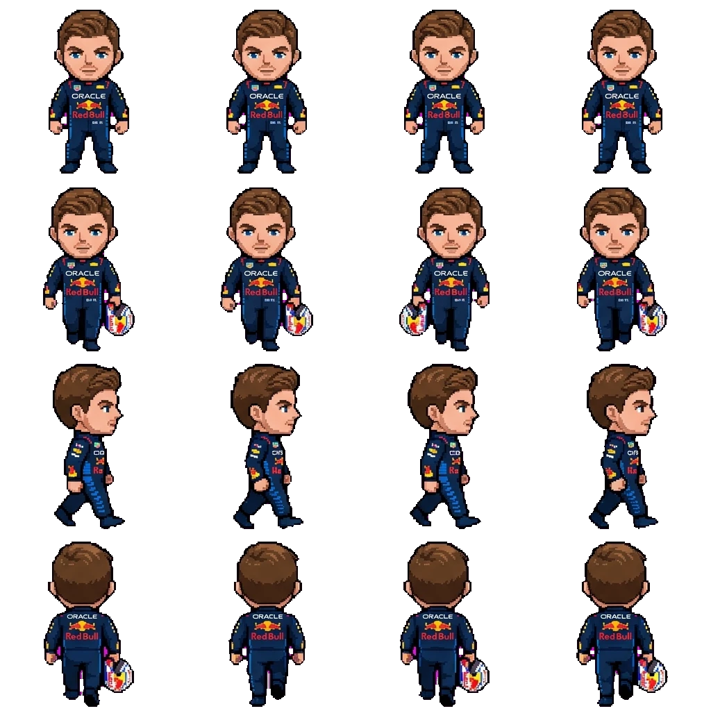 Max Verstappen movement sprite