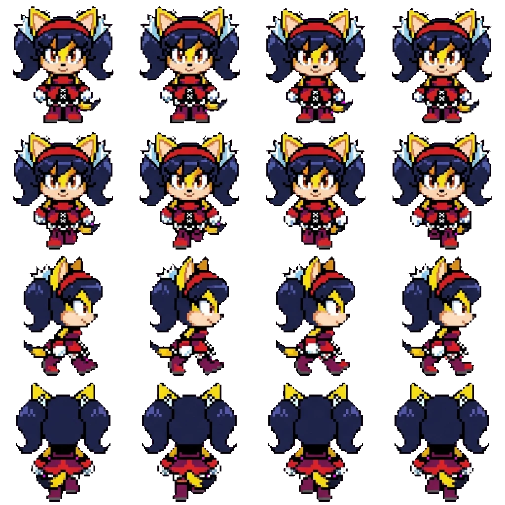 Honey the Cat movement sprite