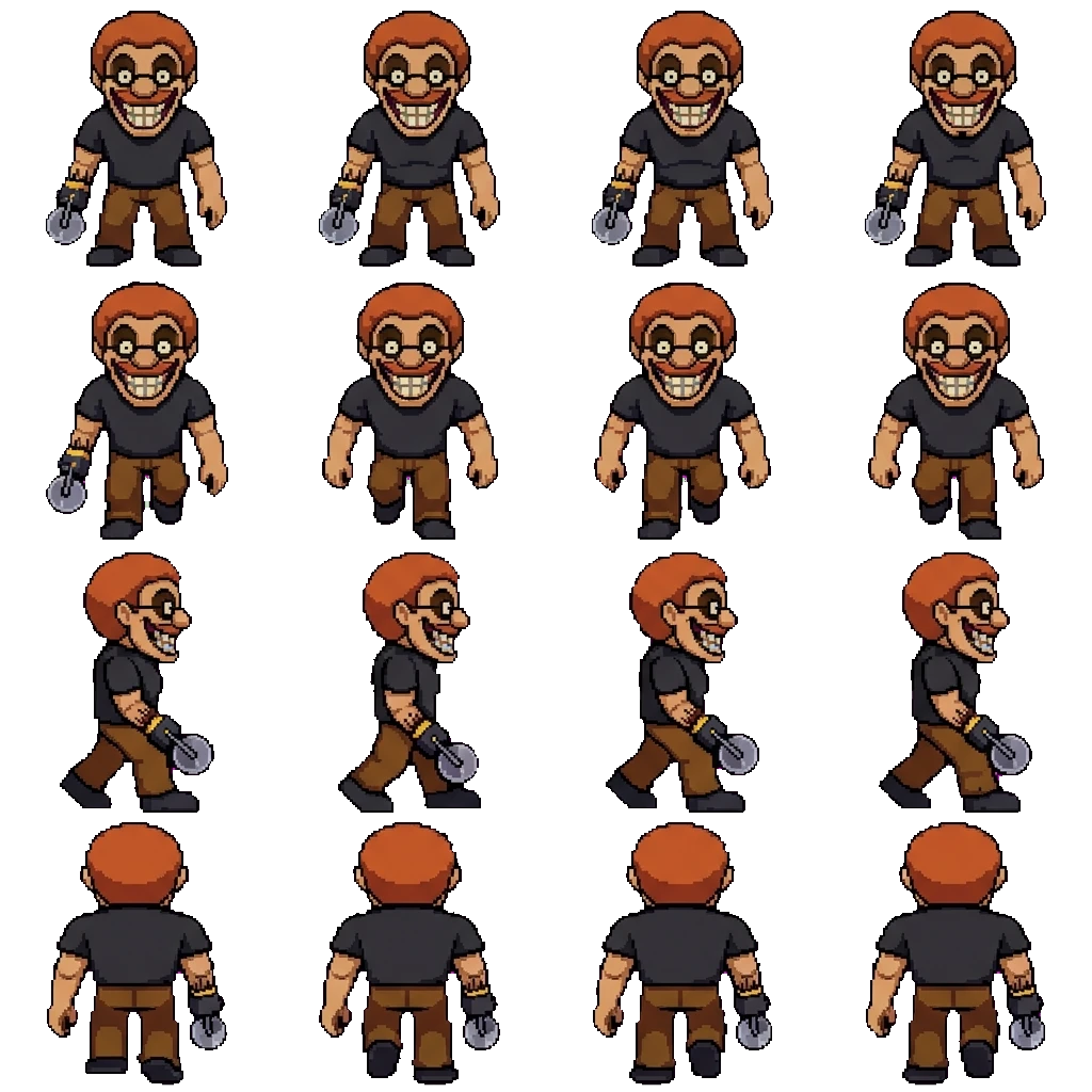 Does Evil Things Guy movement sprite