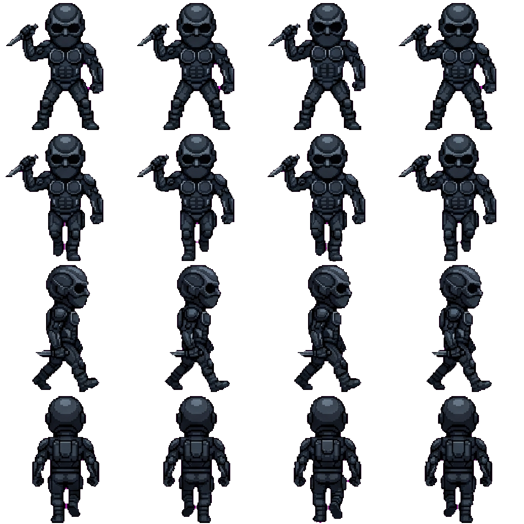 Black Noir movement sprite