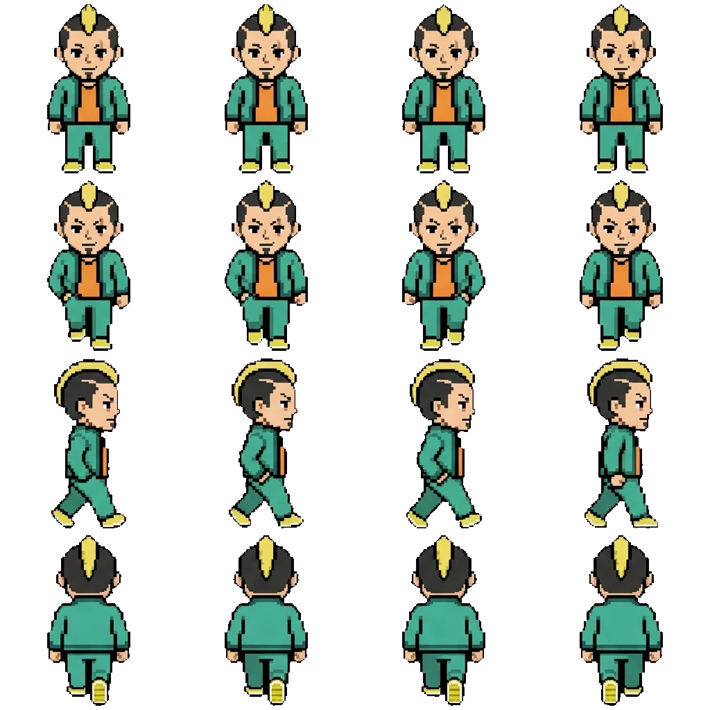 Nendou Riki movement sprite