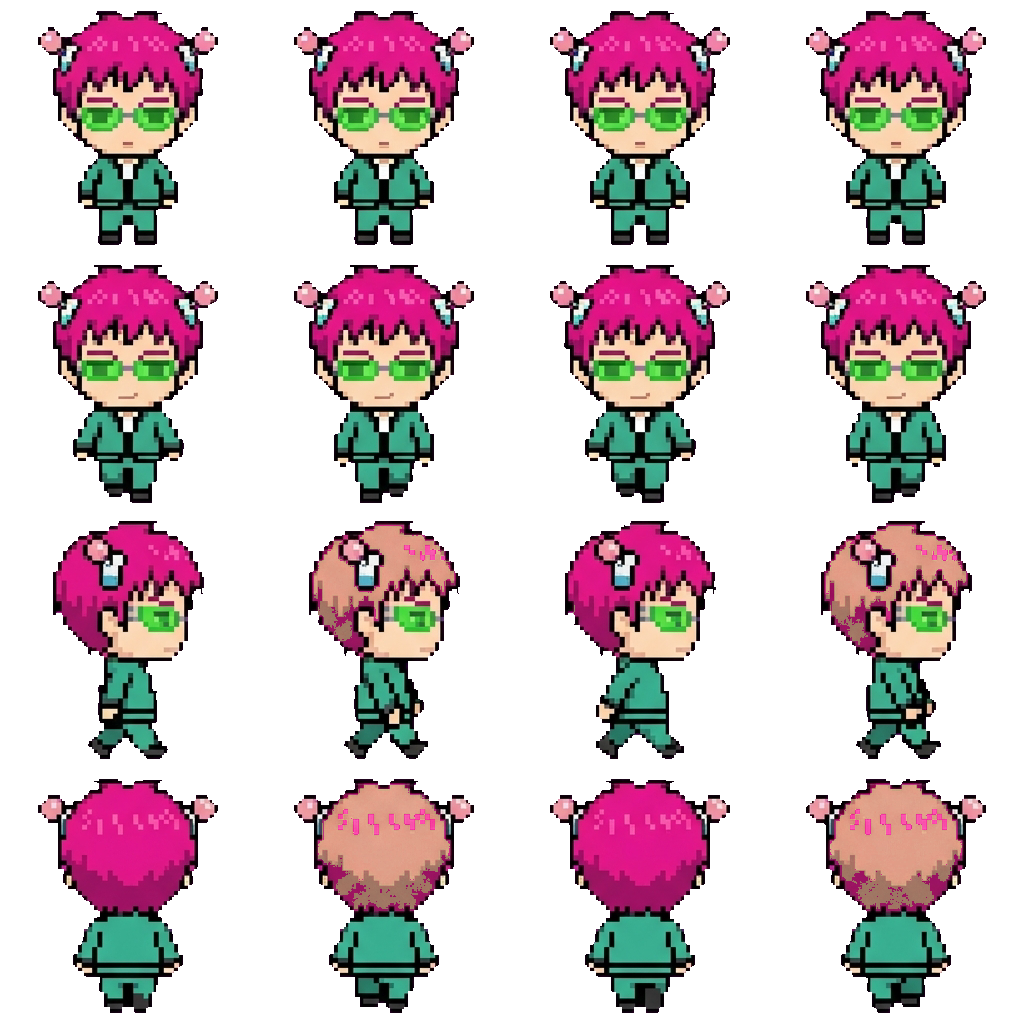 Saiki Kusuo movement sprite