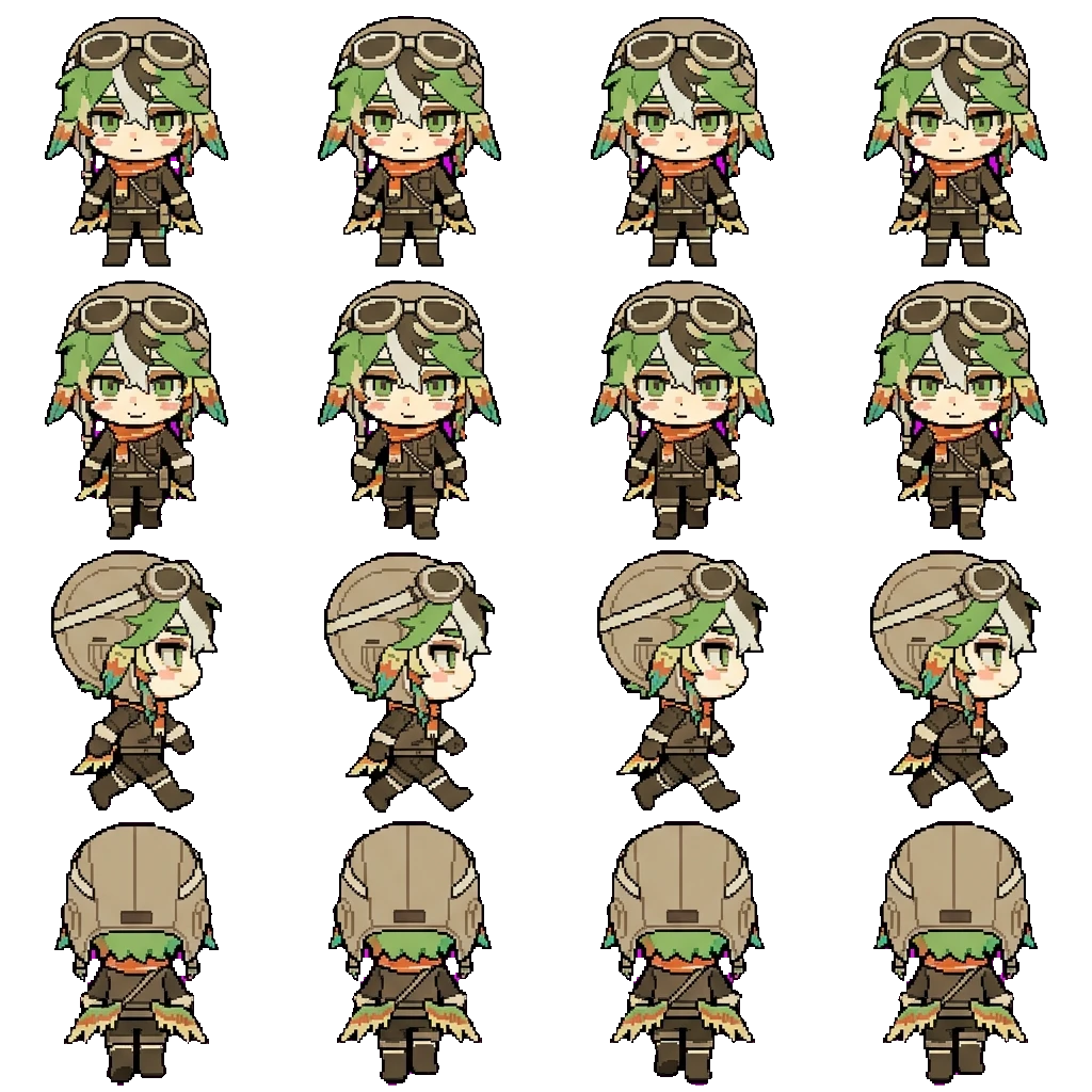 Parrot movement sprite