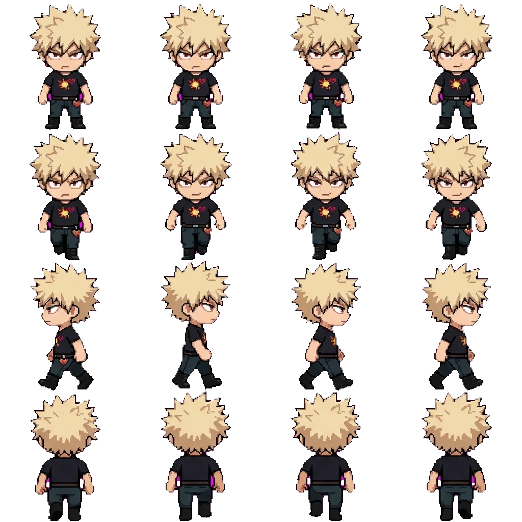 Bakugo Katsuki movement sprite