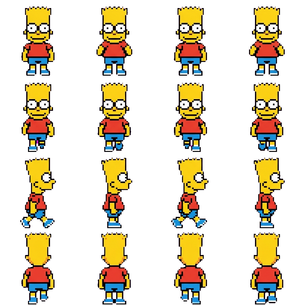 Bart movement sprite