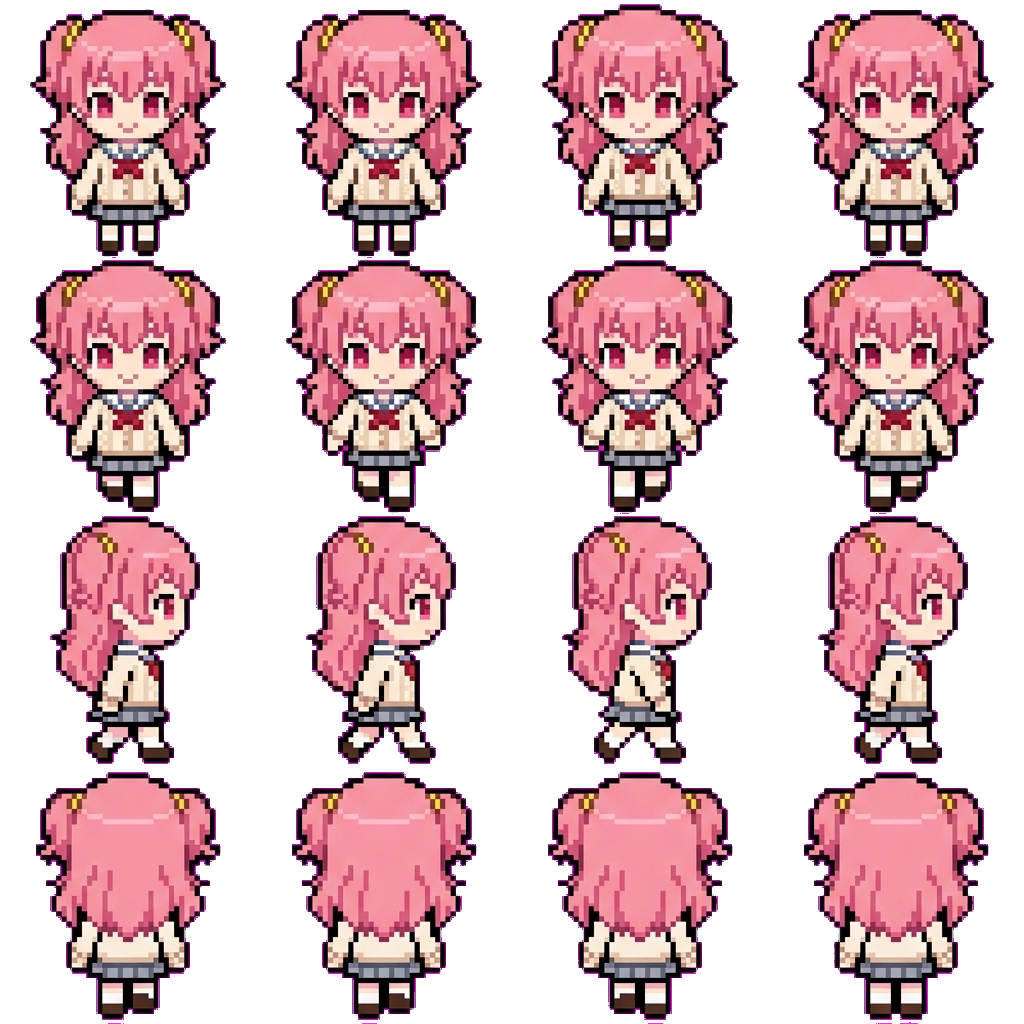 Momoi Airi movement sprite