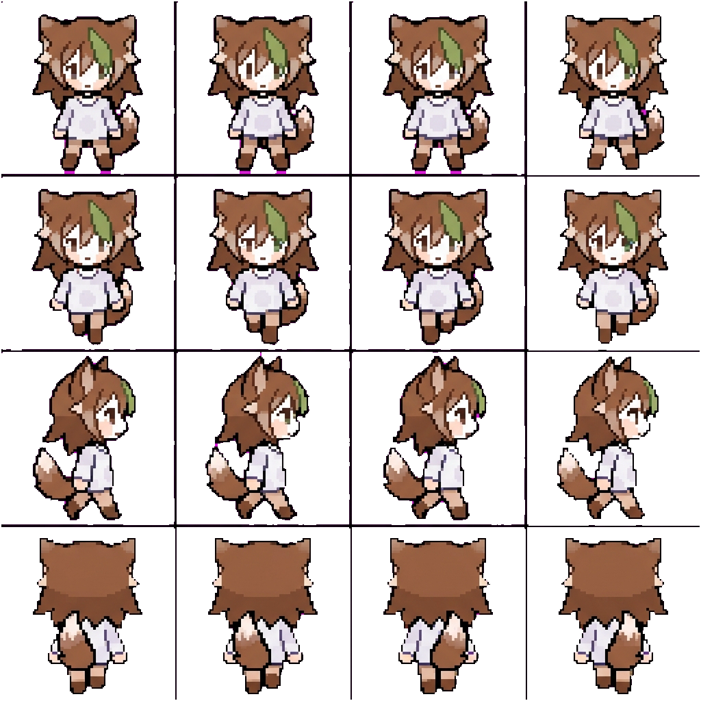 Hakira movement sprite
