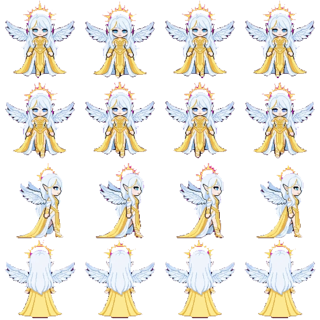 Angel Rosie movement sprite