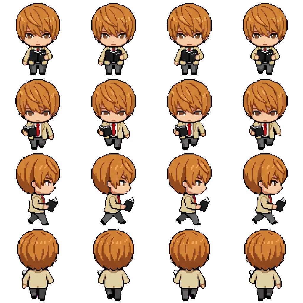 Light Yagami movement sprite