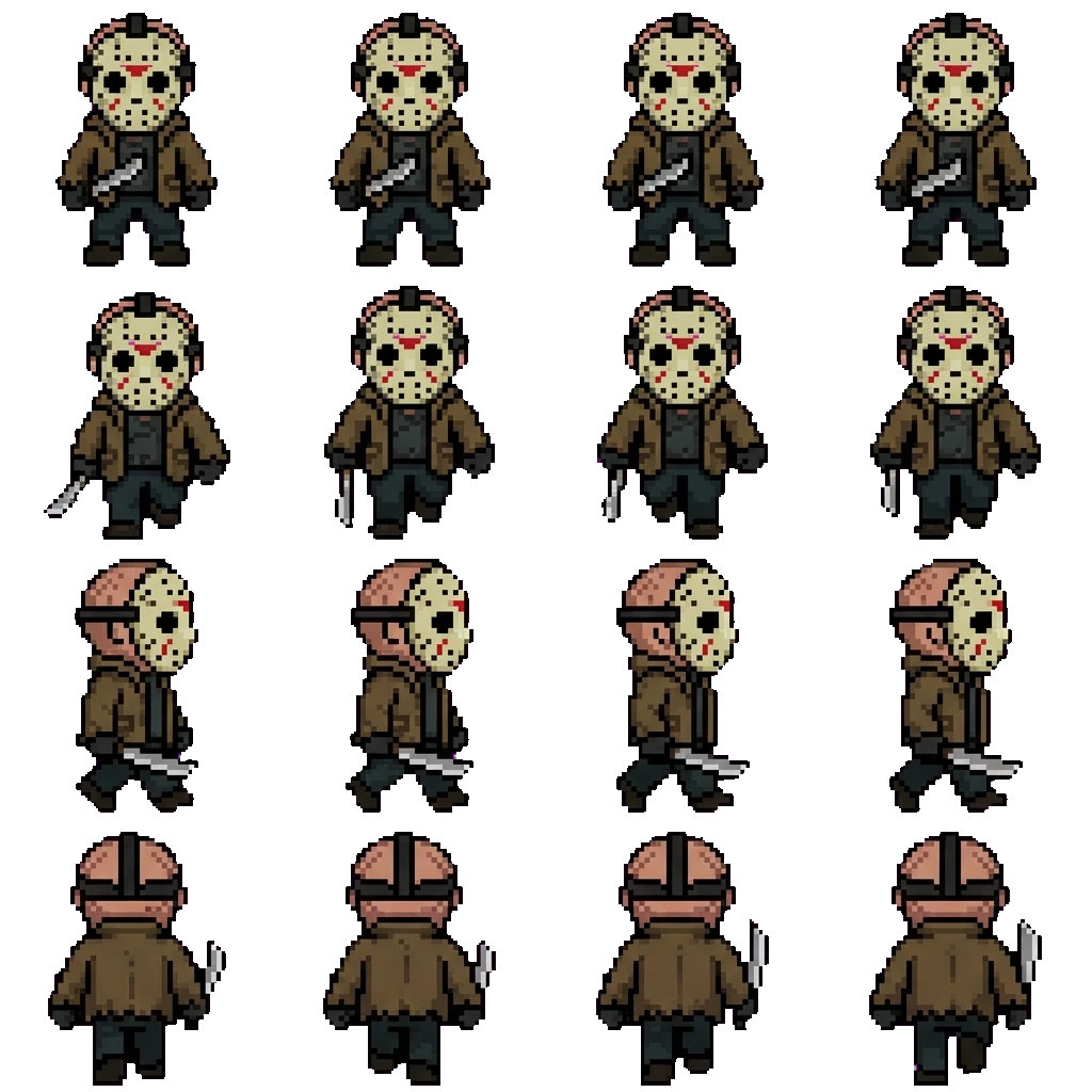 Jason Voorhees movement sprite