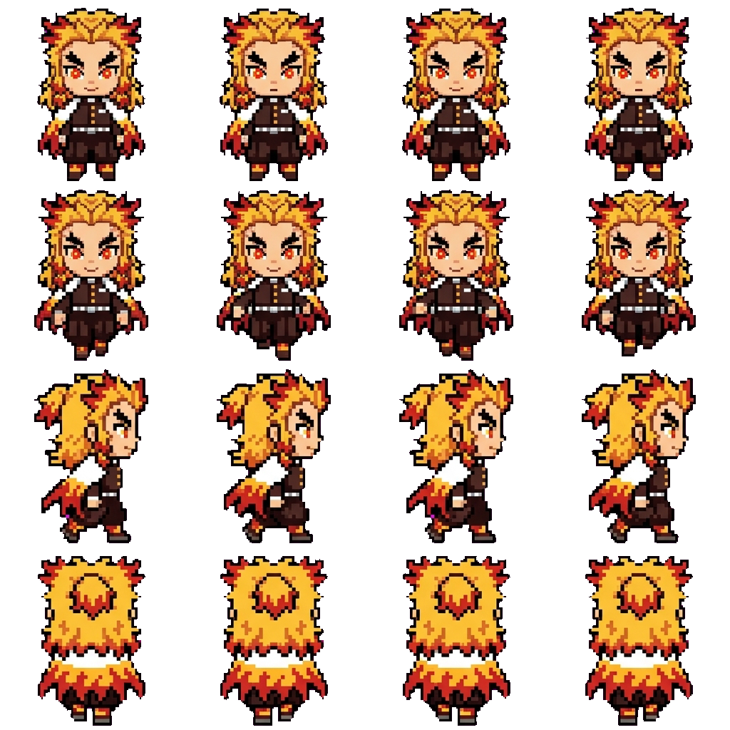 Kyojuro Rengoku movement sprite