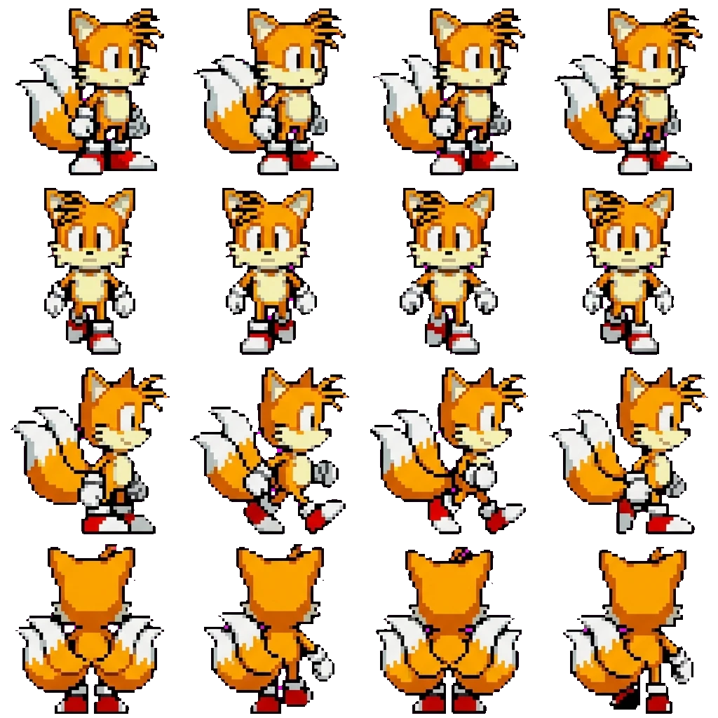 Tails movement sprite