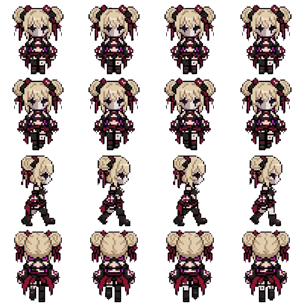 The Masked Rose movement sprite