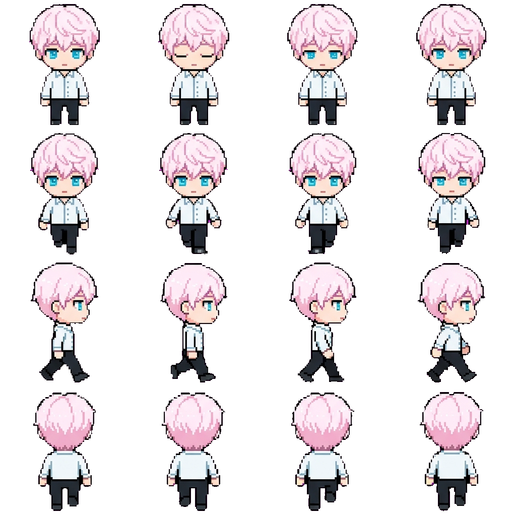 Saeran Choi movement sprite