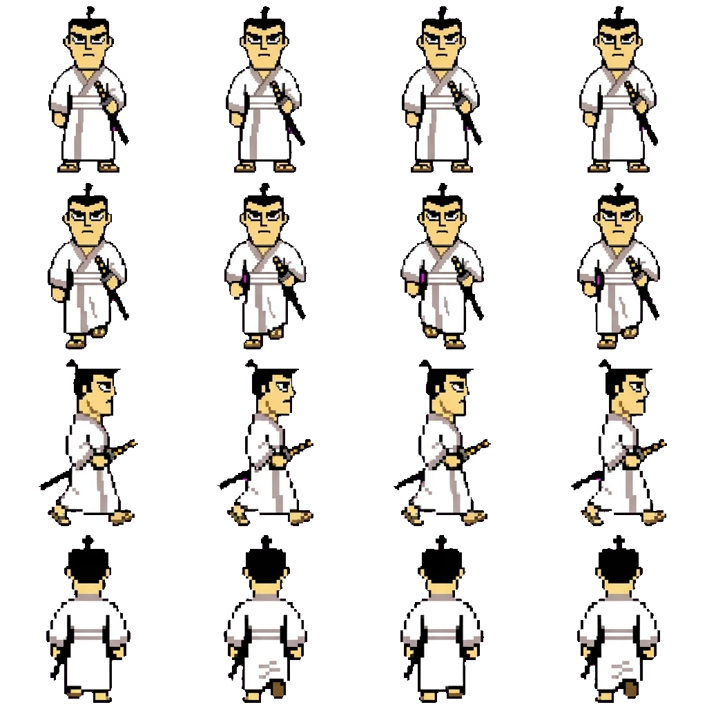 Samurai Jack movement sprite