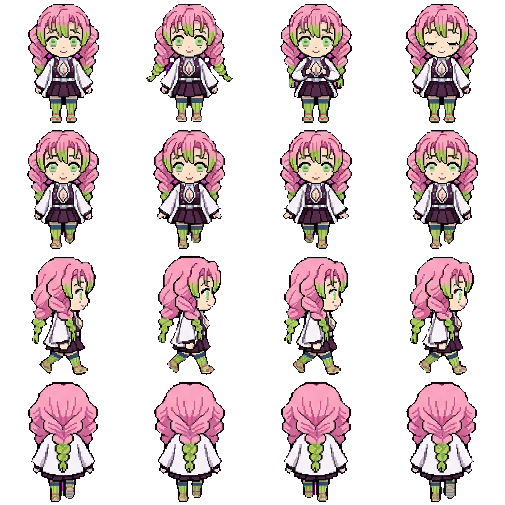 Mitsuri Kanroji movement sprite