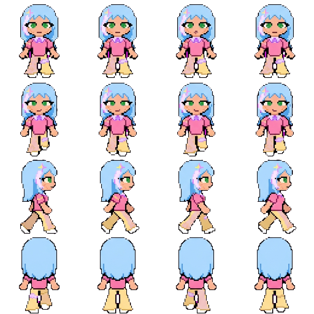 Mia kirana movement sprite