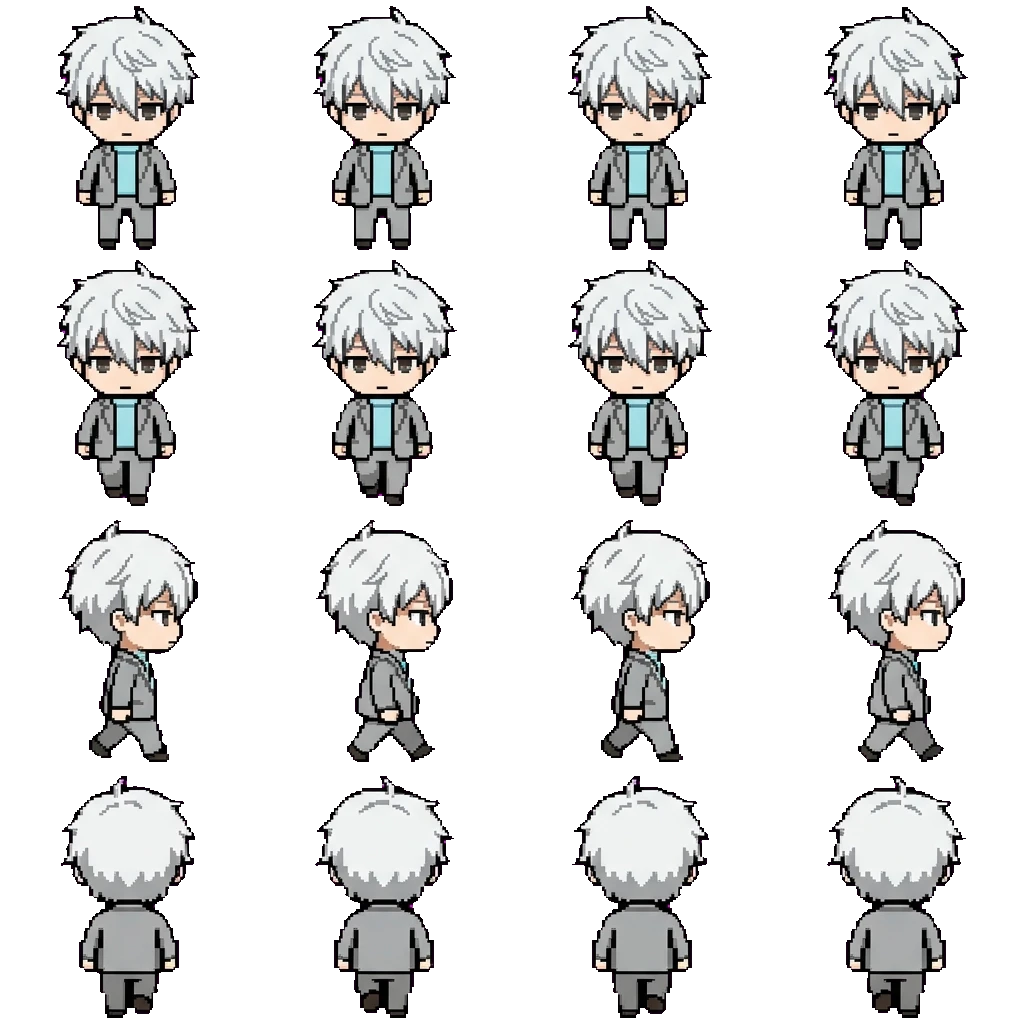 Seishiro Nagi movement sprite