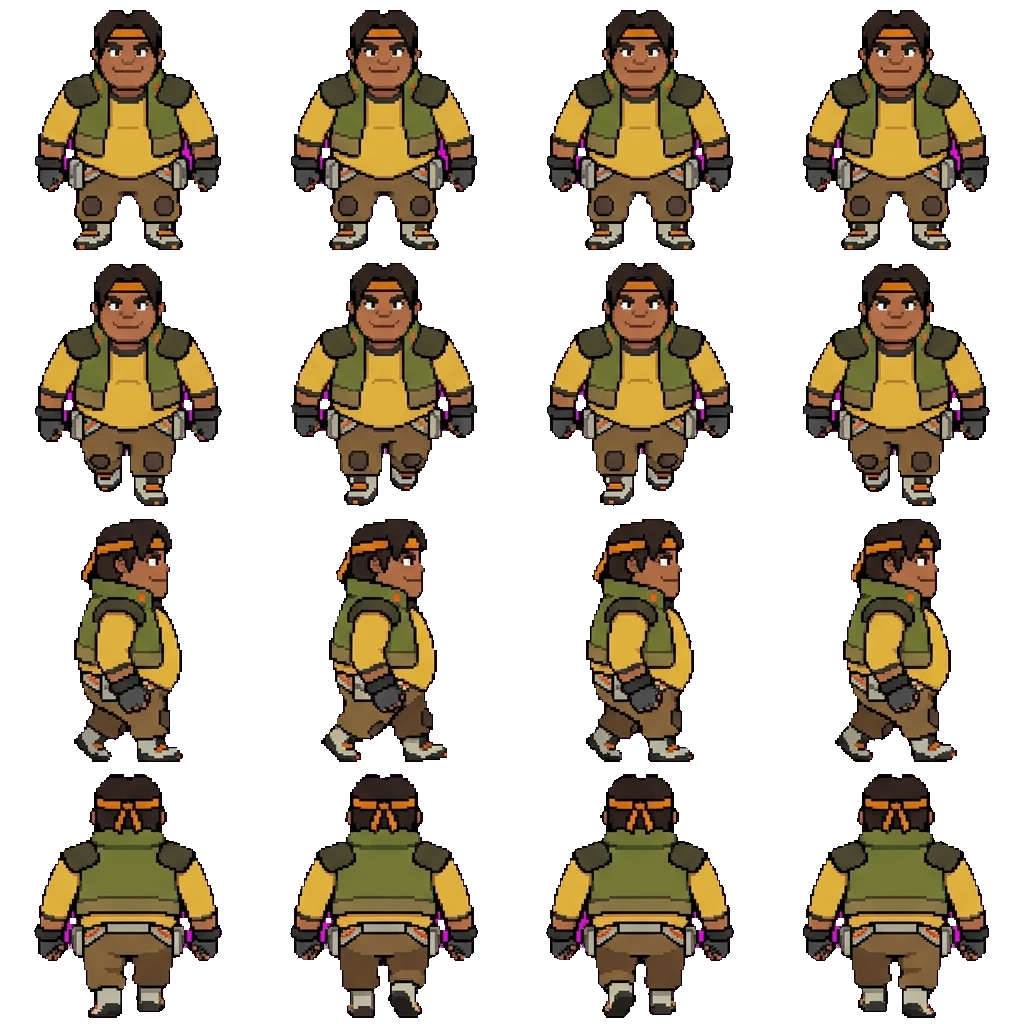Hunk movement sprite
