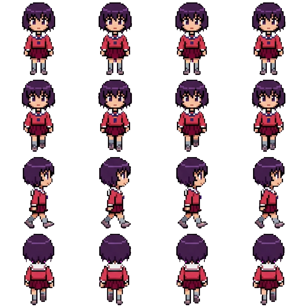 Kagura movement sprite