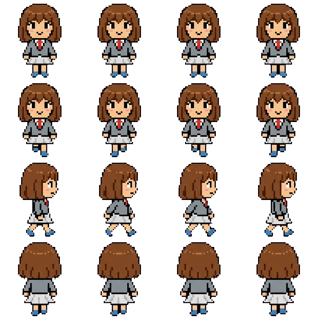 Ochaco Uraraka movement sprite