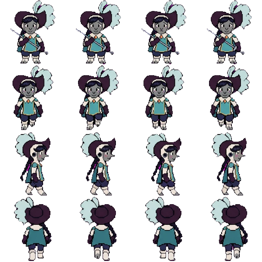 Meky movement sprite