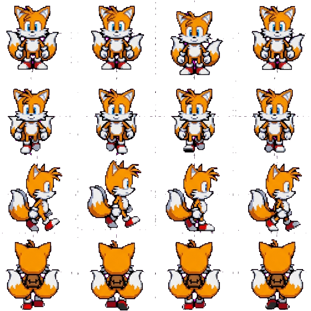 Tails movement sprite