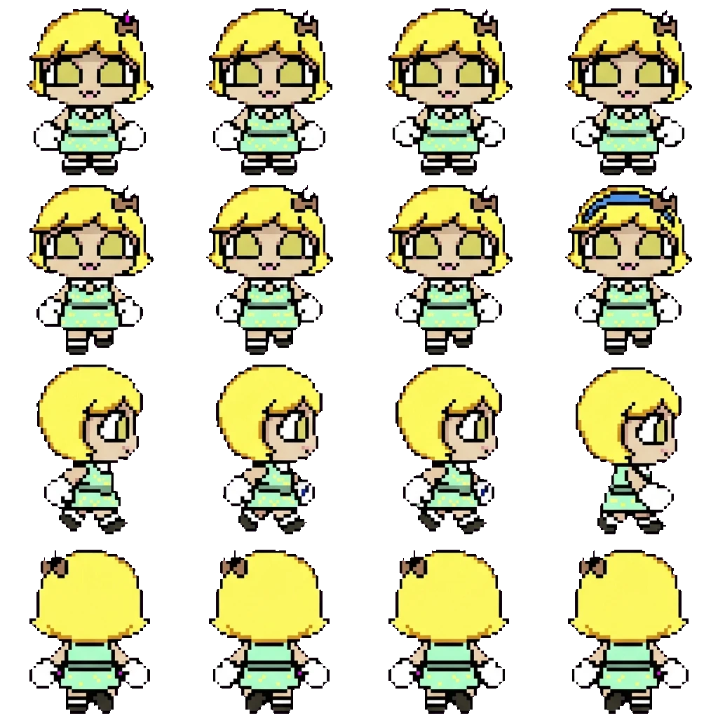 Yellow movement sprite