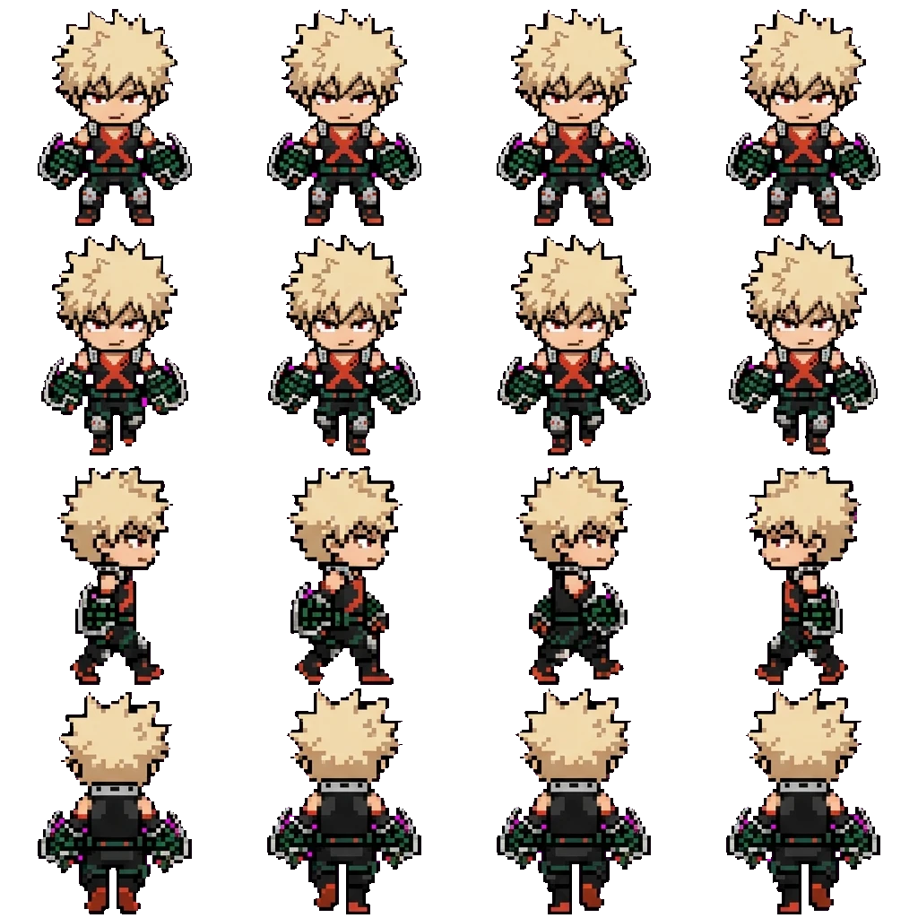 Katsuki Bakugo movement sprite
