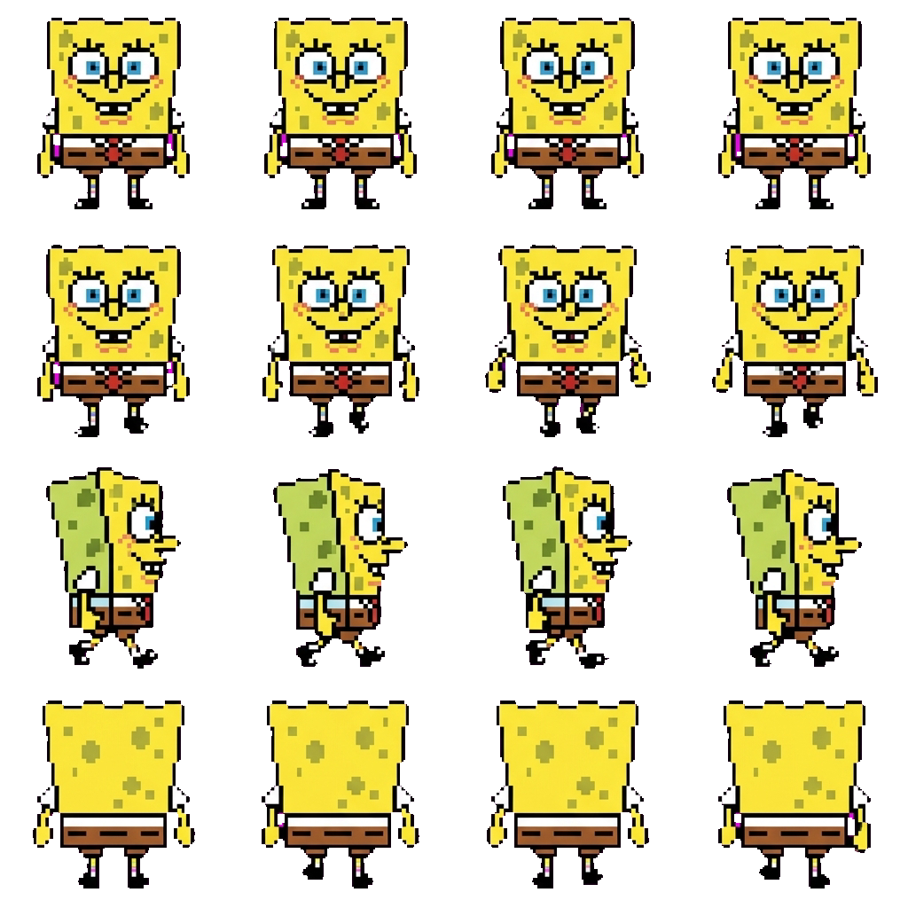 Spongebob movement sprite