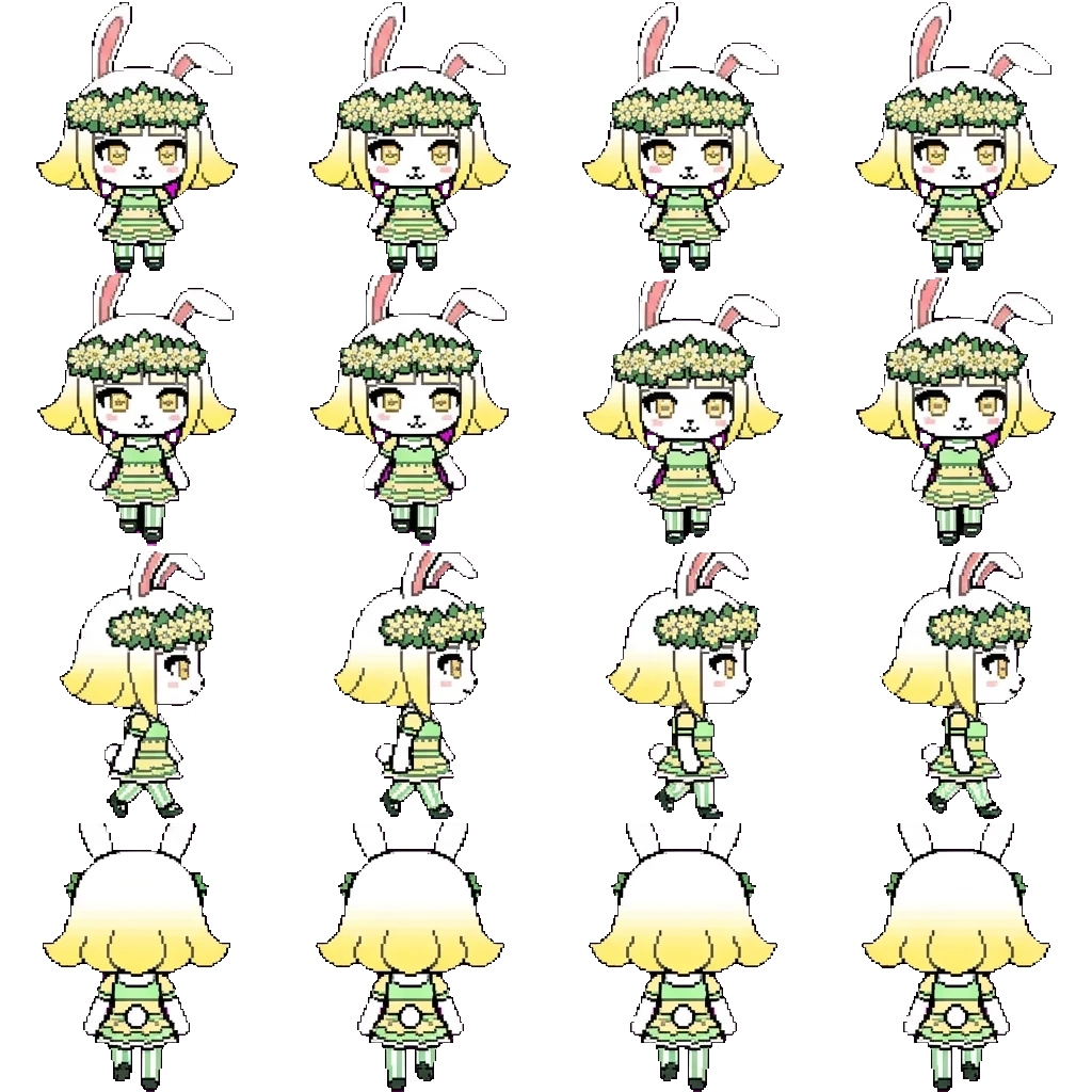 Flower movement sprite