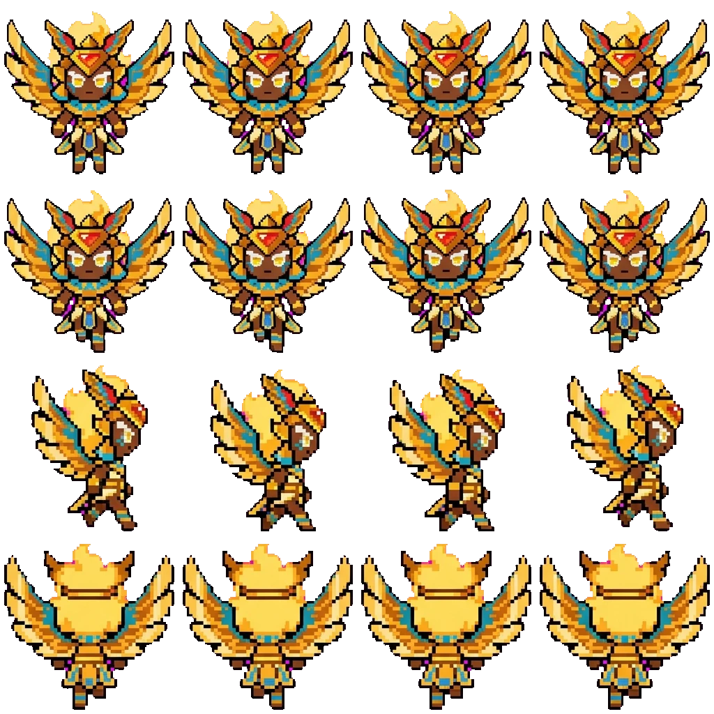 Golden Cheese Cookie movement sprite