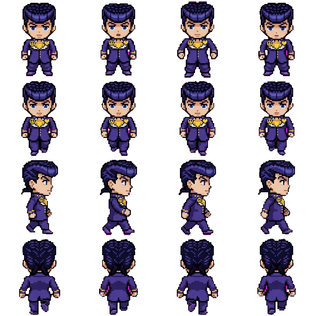 Josuke Higashikata movement sprite