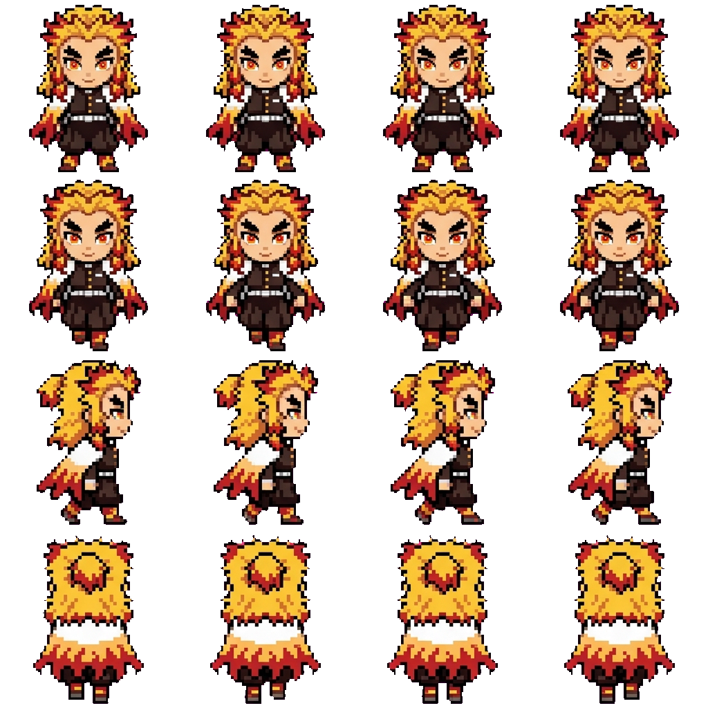 Kyojuro Rengoku movement sprite