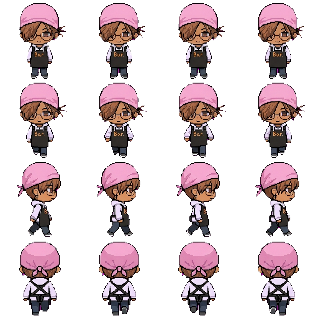 Zoey movement sprite
