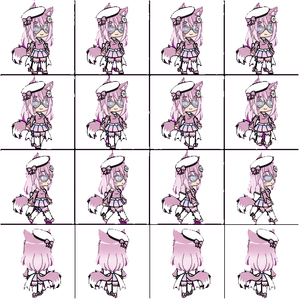 Rika chan movement sprite