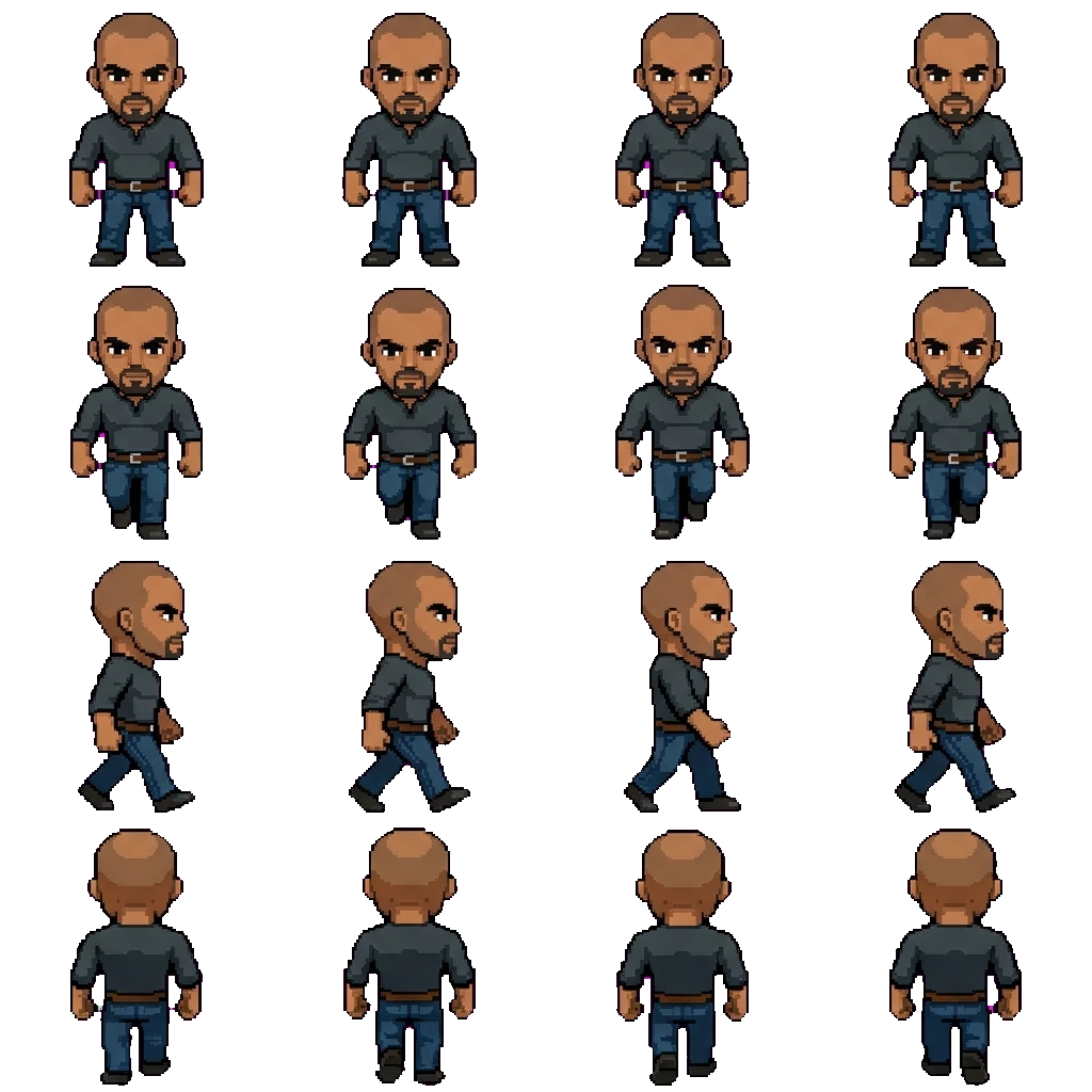 Derek Morgan movement sprite