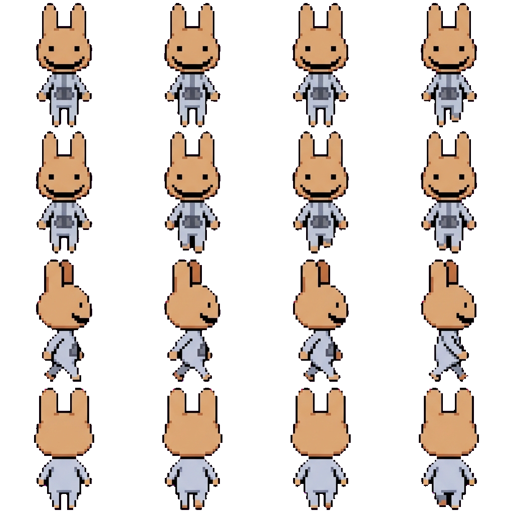 Intern (yellow) movement sprite